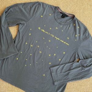 Marc Jacobs “the Milky Way is a huge irregular circle of stars” Long Sleeve Tee